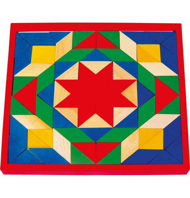 Grand tangram en bois - Jouet Montessori