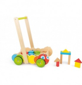 Cheap Baby Walker Including Wooden Construction Toy