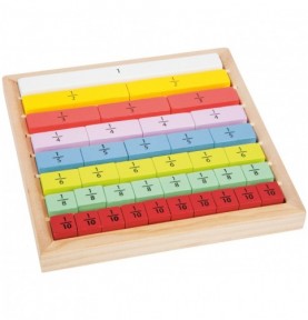 Matériel Montessori : Apprentissage fractions