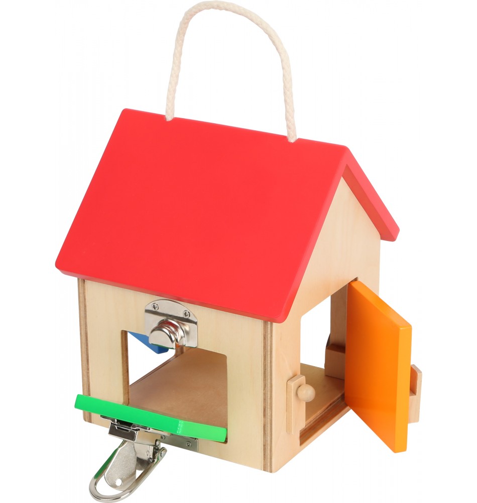 House of locks Montessori lock box