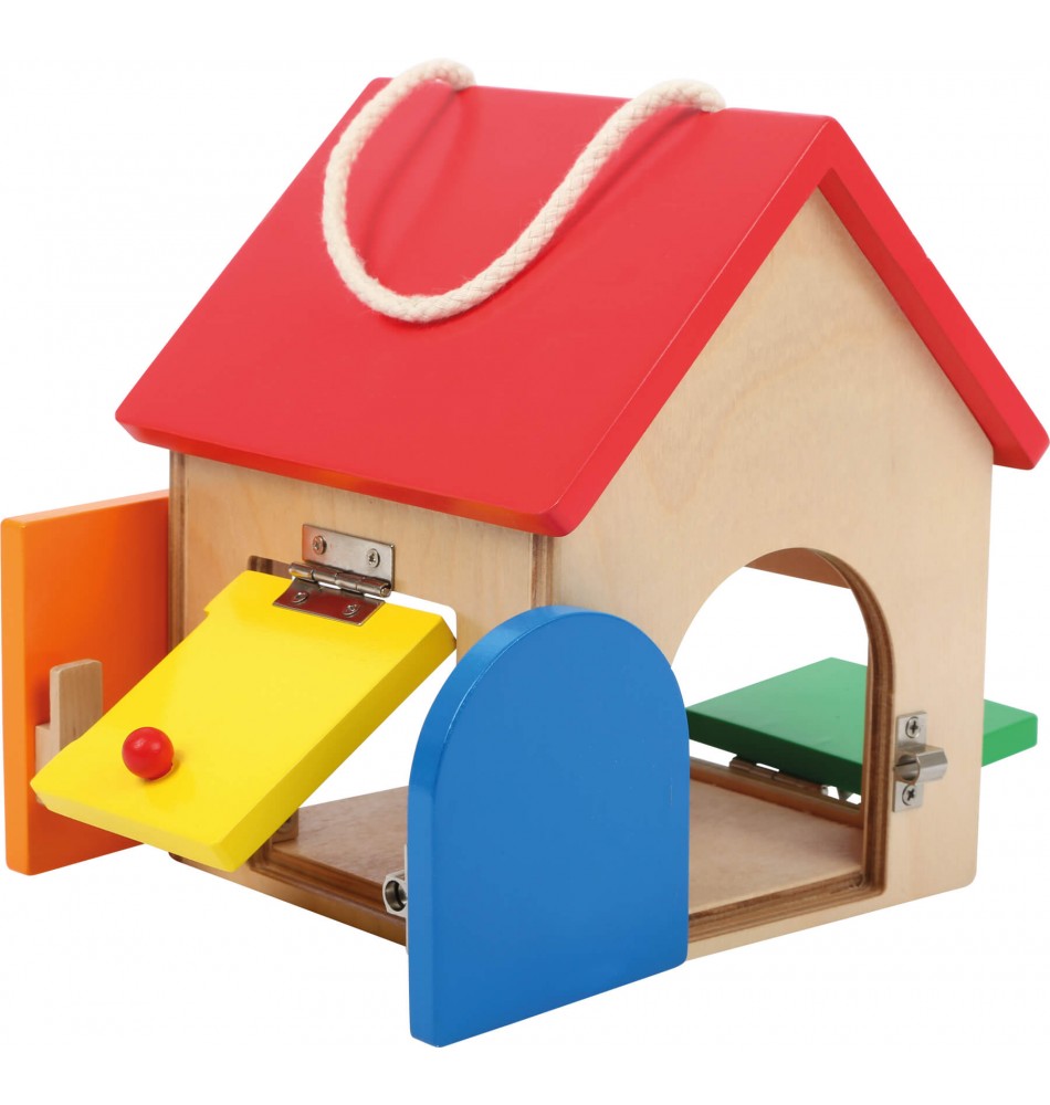 House of locks Montessori lock box