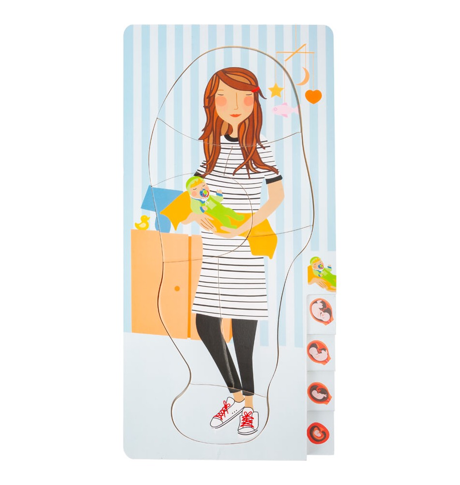 How to explain pregnancy to children? With this puzzle!