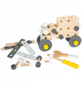 Jeu construction véhicule - Gris/Jaune Montessori
