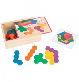 Puzzle hexagone - Nid d\'abeille Montessori
