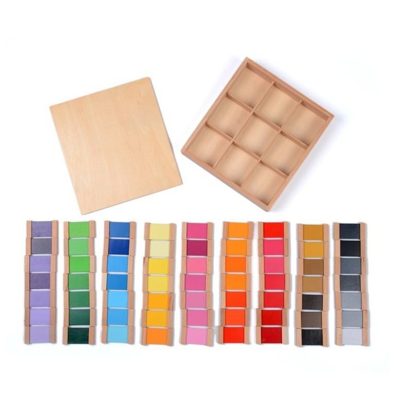 Montessori color box Toys to learn colors