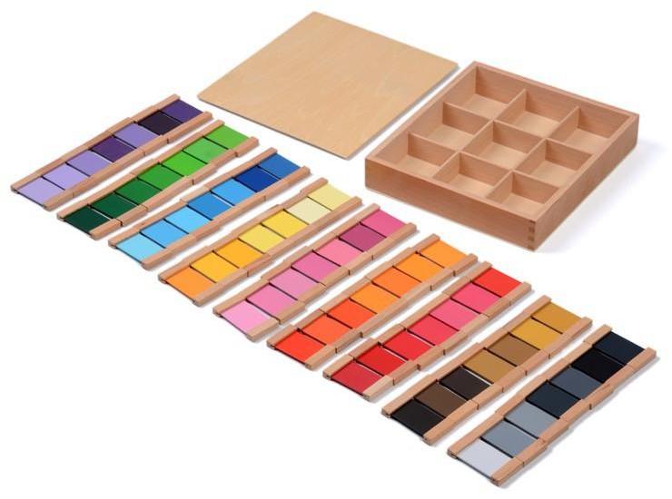 Montessori Colour Box 3 wooden tablets