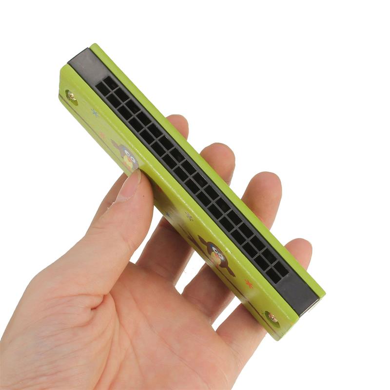Precision sound holes of wooden harmonica