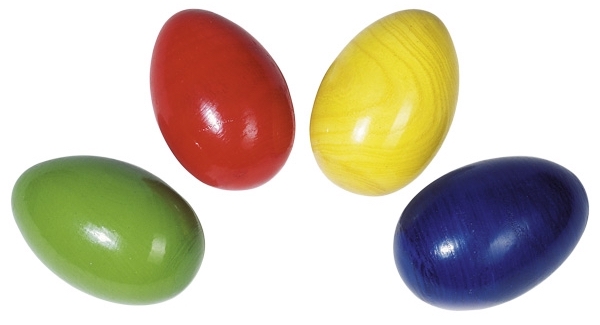 Wooden egg shaker maracas for babies